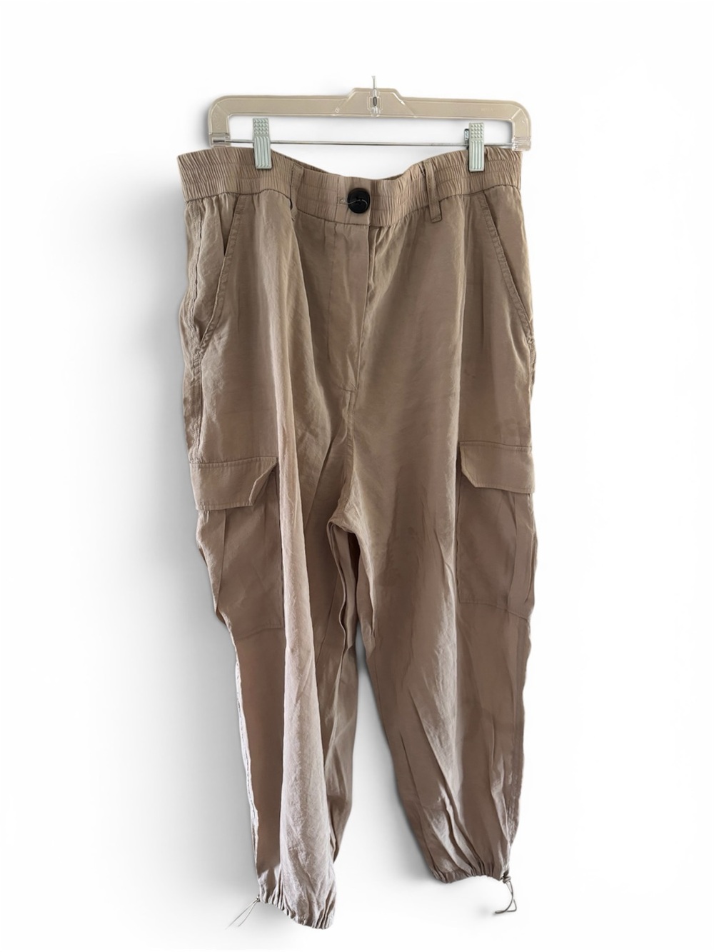 Women’s Joie Tan Cargo Jogger Pants Size XL